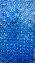 Blue silicone sheet.Water droplets. Royalty Free Stock Photo