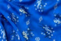 Blue Silk Royalty Free Stock Photo