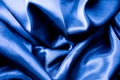 Blue Silk Fabric Royalty Free Stock Photo