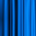 Blue silk-like satin fabric background