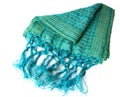 Blue silk scarf Royalty Free Stock Photo