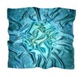 The blue silk scarf, handkerchief for women. Royalty Free Stock Photo