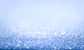 Blue, silver and black glitter vintage lights background defocused for festivals Royalty Free Stock Photo