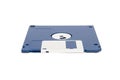 Blue and silver floppy disk