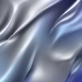 Blue and silver gradient with smooth color transitions. AI-Generated.