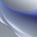 Blue and silver gradient with smooth color transitions. AI-Generated.