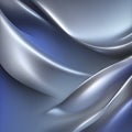 Blue and silver gradient with smooth color transitions. AI-Generated.