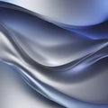 Blue and silver gradient with smooth color transitions. AI-Generated.