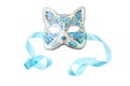 Blue and silver mask