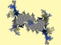 Blue silvery dragon cell abstract design, energy pattern