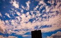 Blue skies with cloud patterns on a sunny day Royalty Free Stock Photo