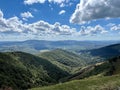 Blue Skies and Clouds over Pyrenees Mountains Royalty Free Stock Photo