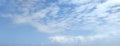 Blue Skies and Cotton-Soft Clouds Royalty Free Stock Photo