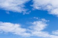 Blue skies and high cirrus clouds Royalty Free Stock Photo