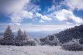 Blue skies over the Appalachian Trail Royalty Free Stock Photo