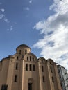 Blue skies over an Armenian church in Kyiv - UKRAINE Royalty Free Stock Photo