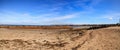 Blue skies over Corporation Beach in Dennis, Massachusetts on Cape Cod Royalty Free Stock Photo