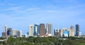 Blue Skies over Fort Lauderdale Skyline Royalty Free Stock Photo