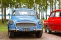 Blue Skoda Felicia coupe, retro-club of Czech automaker