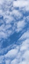 blue sky accompanied by beautiful clouds Royalty Free Stock Photo