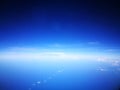 The blue sky from airplane sight