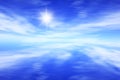 Blue sky background. Royalty Free Stock Photo