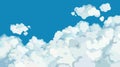 Blue sky background with big white cloud Royalty Free Stock Photo