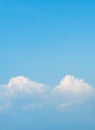 blue sky background. sky cloud bright summer with sunset Royalty Free Stock Photo