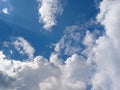 Blue sky background with clouds Royalty Free Stock Photo