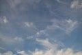 Blue sky background with clouds. Royalty Free Stock Photo