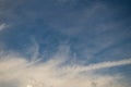 Blue sky background with clouds. Royalty Free Stock Photo