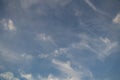 Blue sky background with clouds. Royalty Free Stock Photo