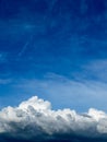 Blue sky background with clouds Royalty Free Stock Photo