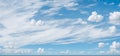 blue sky background with clouds. wide web banner. Blue sky with white cloud. summer heaven is colorful clearing day Good weather Royalty Free Stock Photo