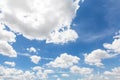 Blue sky background with cloudy in the afternoon sunlight Royalty Free Stock Photo