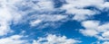 Blue sky background with tiny clouds