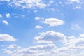 Blue sky background with tiny clouds. panorama Royalty Free Stock Photo
