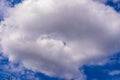 Blue sky background with tiny clouds. panorama Royalty Free Stock Photo