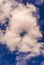 Blue sky background with tiny clouds. panorama Royalty Free Stock Photo