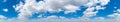 Blue Sky background with tiny Clouds. Panorama Royalty Free Stock Photo
