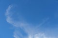 Blue sky background with white cloud. Royalty Free Stock Photo