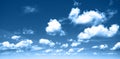 Blue sky background with white clouds