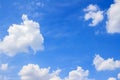 Blue sky background with white clouds