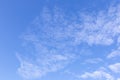 Blue sky background with white clouds, rain clouds on sunny summer or spring day Royalty Free Stock Photo
