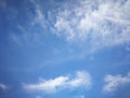 Blue sky background and white clouds soft focus