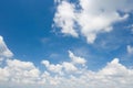 Blue Sky background with white clounds