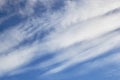 Blue sky background with white high clouds Altostratus, Cirrocumulus, Cirrus