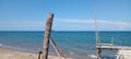 Blue sky at the beach in Nias Island,north of sumatera,Indonesia Royalty Free Stock Photo