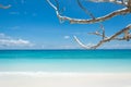 Blue sky with beach sea Royalty Free Stock Photo