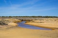 Blue Sky, Beach, Stream Landscape Royalty Free Stock Photo